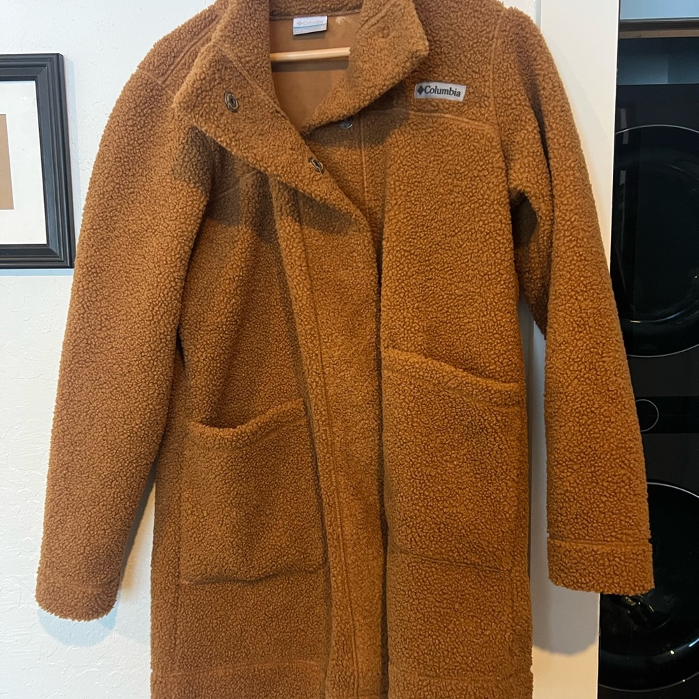 Columbia Tan Fleece Coat